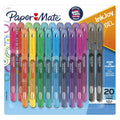 Paper Mate InkJoy Gel Pens, Medium Point (0.7mm), Assorted Colors, Capped, 20 Count