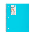 Poly 1-Subject Notebook with Inside Pockets, 9" x 11", Teal, 100 Heavyweight Sheets