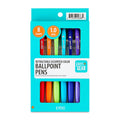 Retractable Ballpoint Pens, Medium Point, 1.0 mm, 8 Count, Assorted Colors