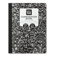 Composition Book, 7.5" x 9.75", Black and White, 100 Sheets