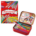 MATTEHOP Color Gel Pen Set, (1.0 mm), 21 Colors, with Metal Box