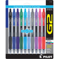 G2 Retractable Gel Ink Pens, Fine Point, Assorted Ink, 10 Count