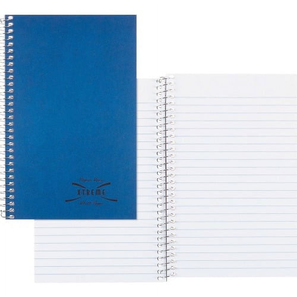 Rediform Xtreme Cover 150-Sheet 3-Subject Notebook 150 Sheets - Coilock - 16 lb Basis Weight - 6" x 9 1/2" - White Pa...