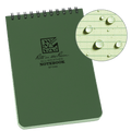 All-Weather Top-Spiral Notebook, 4" x 6", Green Cover, Universal Pattern (No. 946)