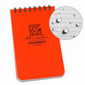 Weatherproof Notebook 3x5, 50 Pages, Orange