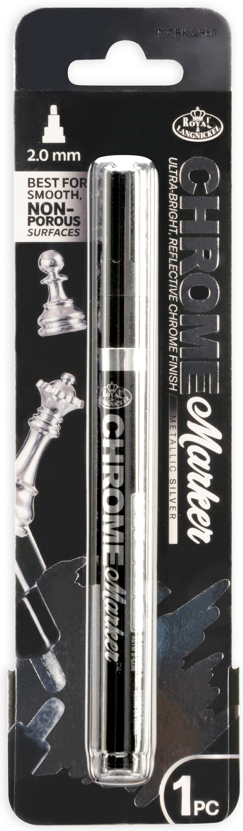 Silver Metallic Chrome Marker