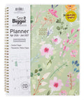 M/W Planner, Large (9" x 11"), Green Floral, 15-Month: Apr 2026 - Jun 2027