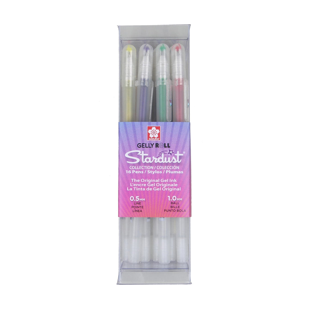 Stardust Gel Pen Cube Set, 16-Pens