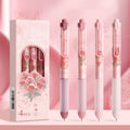 Set - Coffee Rose Cream Fragrance ST Precision Tip 0.5mm Exam Writing Tool Ergonomic Grip Office Office Supplies 4-Pa...