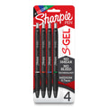 S-Gel Pens 0.7 mm Pen Point Size - Assorted Gel-based Ink - 4 / Pack