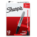 Super Permanent Markers, Fine Point, Black, 12 Count