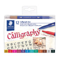 Calligraph Duo Double-Ended Calligraphy Markers, 12 Count, Multi-Color, Archival Safe Ink