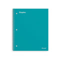 Accel Durable Poly Cover 1 Sub Notebook College Ruled 8.5"x11" Teal 20955M