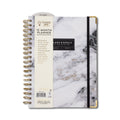 Think Ink 15 Month Twin Wire Planner, Light Gray Marble, 8" x 10" (October 2025 December 2026)