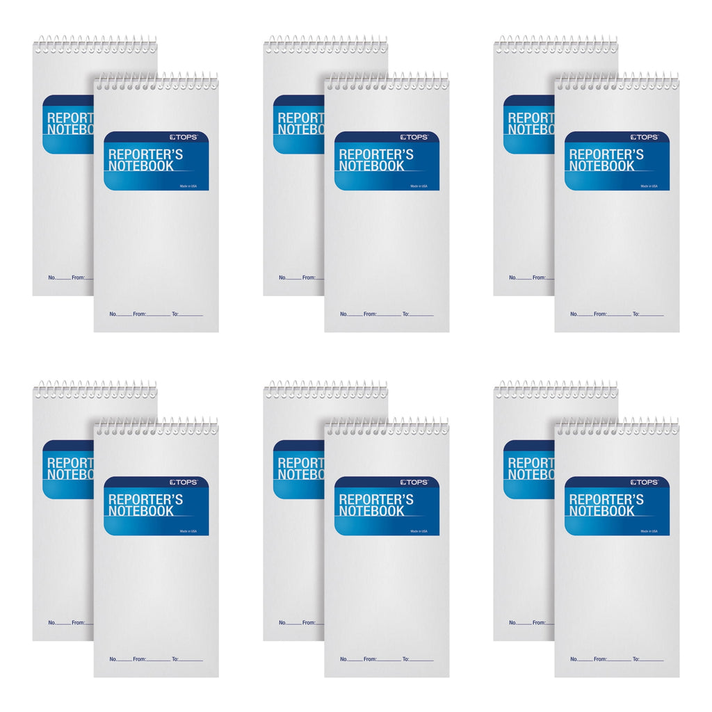 Reporter Notebook Legal/Wide 4 x 8 White 70 Sheets Dozen 8030