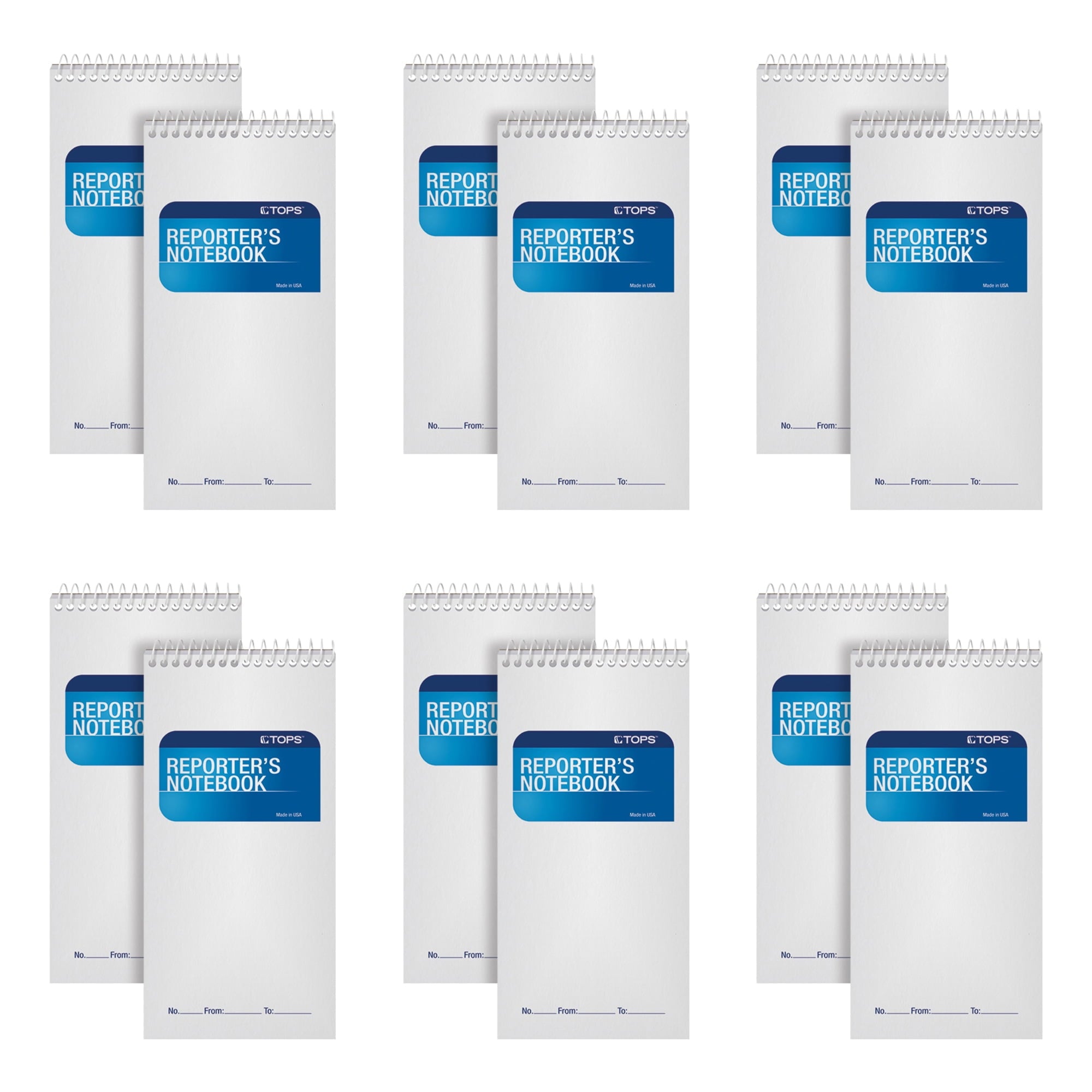 Reporter Notebook Legal/Wide 4 x 8 White 70 Sheets Dozen 8030