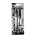 Tulip Fabric Markers 2 Piece, Black, Fine Tip and Brush Tip Permanent
