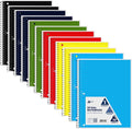 VEEBOOST 70-Sheet College-Ruled Spiral Notebook with Perforated Sheets, 6 Assorted Colors, 12-Pack
