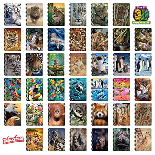3D LiveLife Notebooks - Antarctic Majesty from Deluxebase. Ruled 8.2" x 5.7" Medium Notepad. 80 Page Spiral Bound Notebook, Lenticular Pengu - Image 2