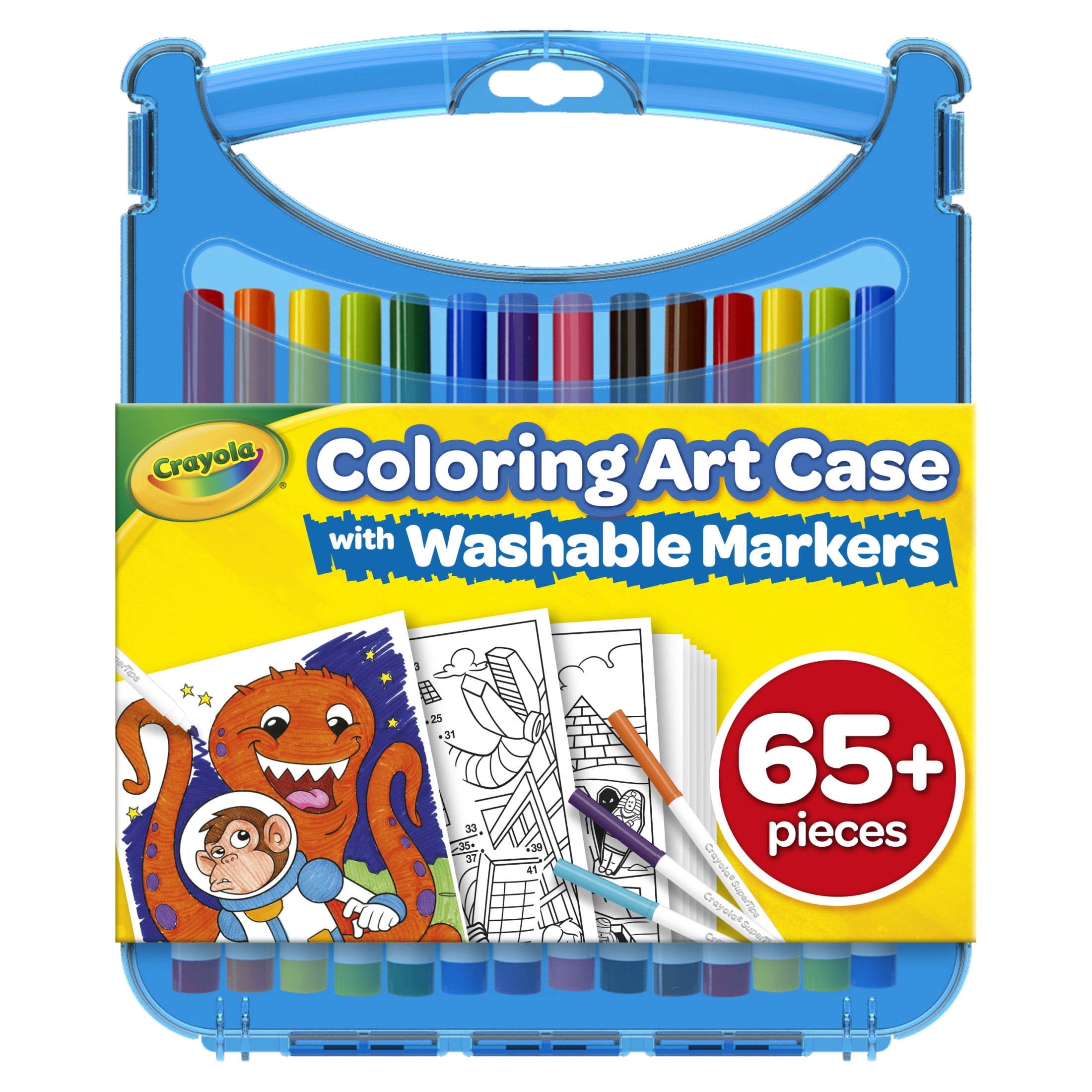 Crayola Create & Color Super Tips Marker Kit, 25 Ct with Storage, Back to School Supplies, Travel Activities, Coloring Art Gift for Kids, Ag - Image 3