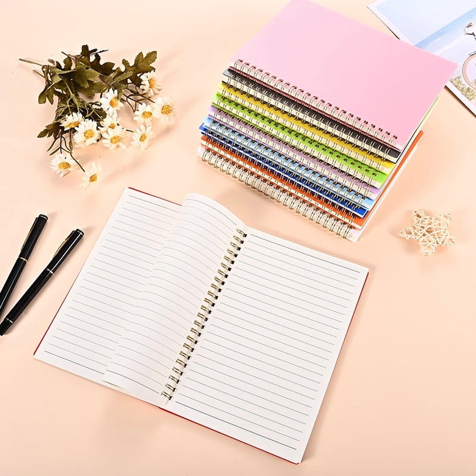 c 3 Pack Spiral Notebook - B5 Lined Cute Notebook Inches Plastic Waterproof Cover, 60 Sheets/120 Pages - Journals for... - Image 2