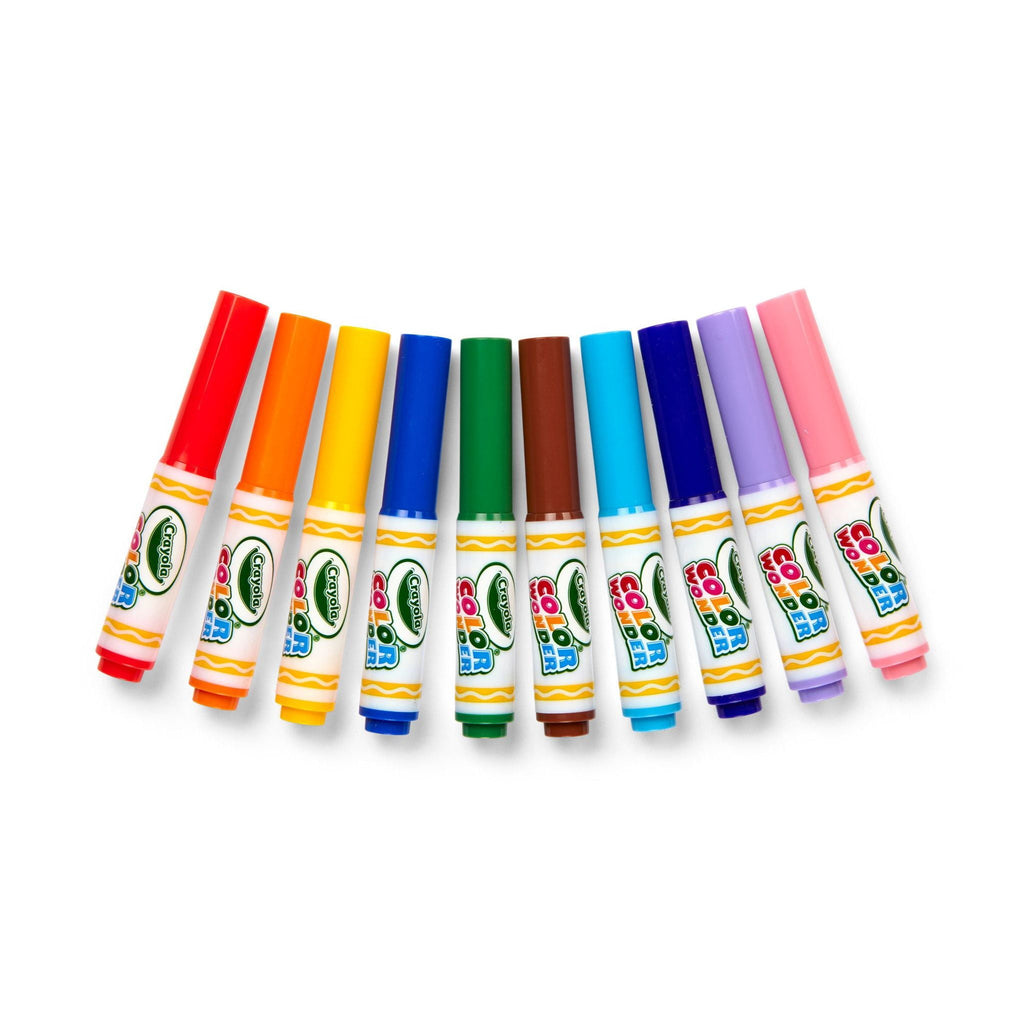 Color Wonder Mini Markers, 10 Ct, Classic Colors, Toddler Art Supplies, Travel Activity, Coloring Gift for Kids, 3+ - Image 2