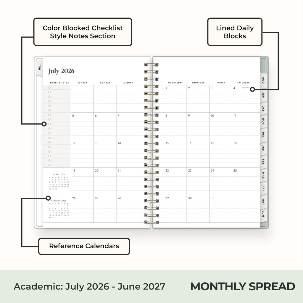 The Everygirl 2026-2027 Weekly and Monthly Academic Year Planner Calendar, July 2026 - June 2027, 5" x 8", Flexible C... - Image 4