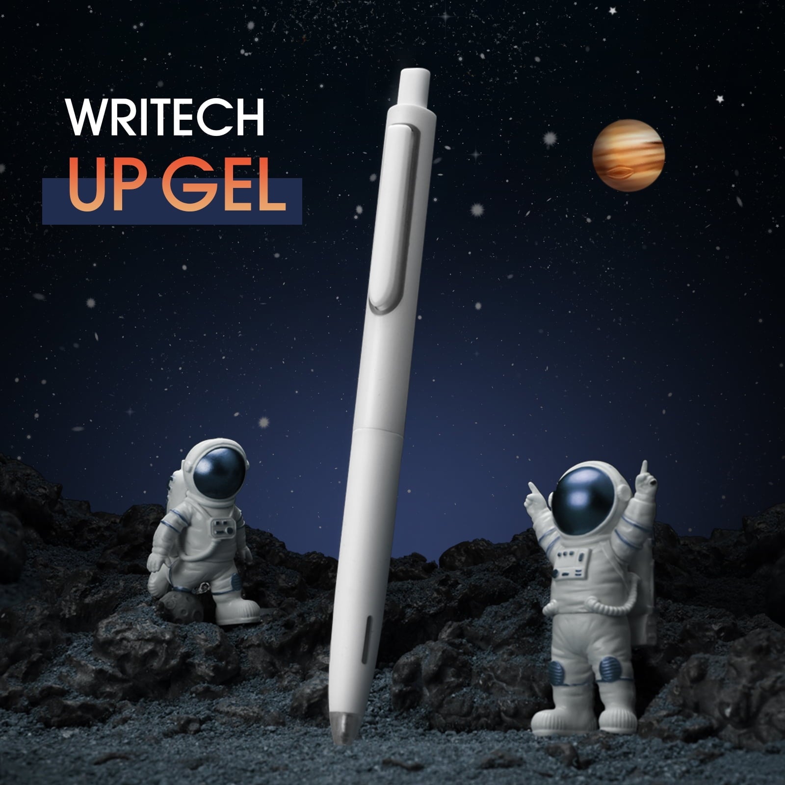 WRITECH Gel Pens Fine Point: 0.5mm No Smear & Smudge Black Ink Pen Click for Journaling Sketching Drawing Notetaking Retractable Extra Finep - Image 4
