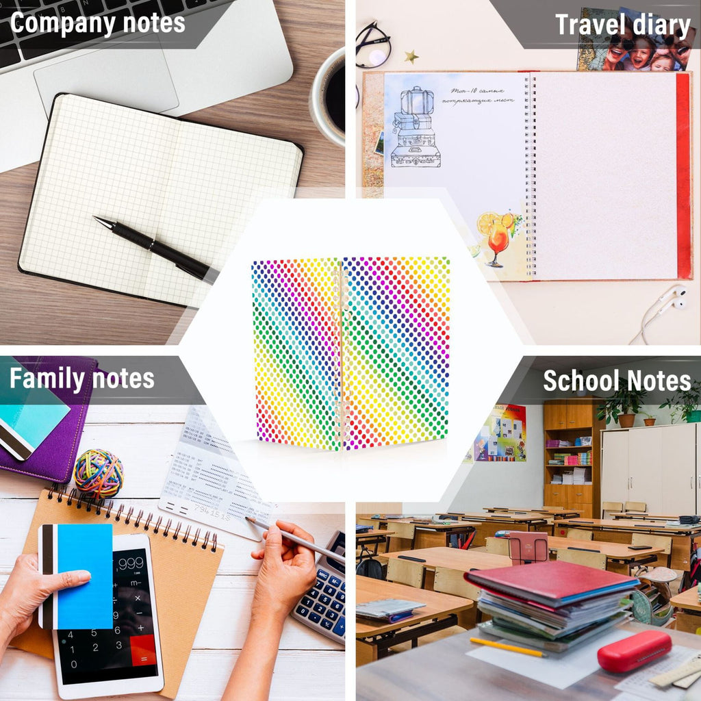 in Lines Spiral Journal Notebook College Ruled Notebook 8.3" x 5.7" A5 Lined Thick Paper Page - Image 5