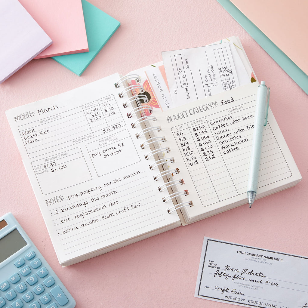 Planner, Bill Organizer with 24 Pockets, Debt Payoff Tracker, Payment Checklist (5 x 7 In) - Image 3