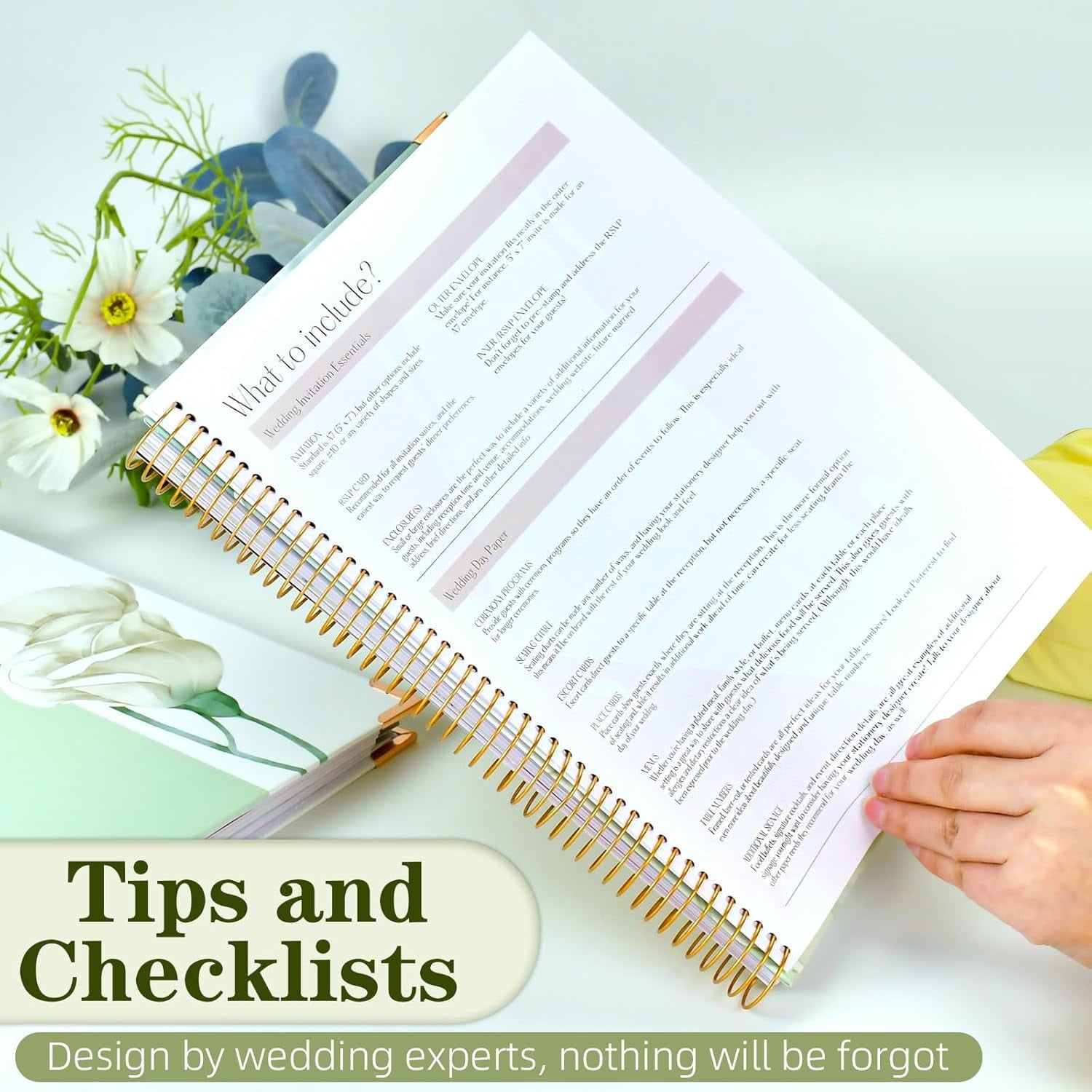 for Bride, Planning Book and Organizer Notebook with Stickers, Checklists & Calendars for Engaged Couples - Image 5