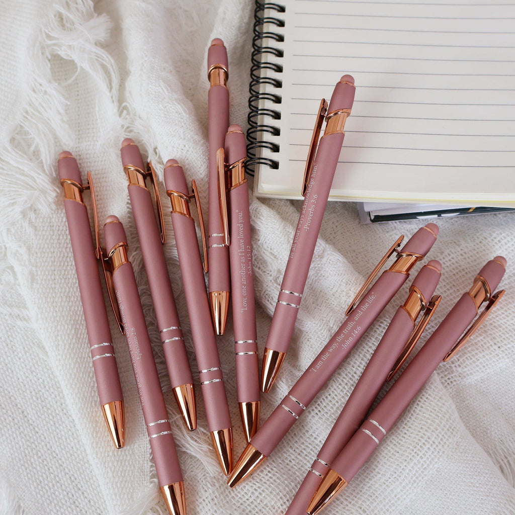 10pcs Bible Ballpoint Pen Set Christian Pen with Touch Screens Writing Supplies - Image 5