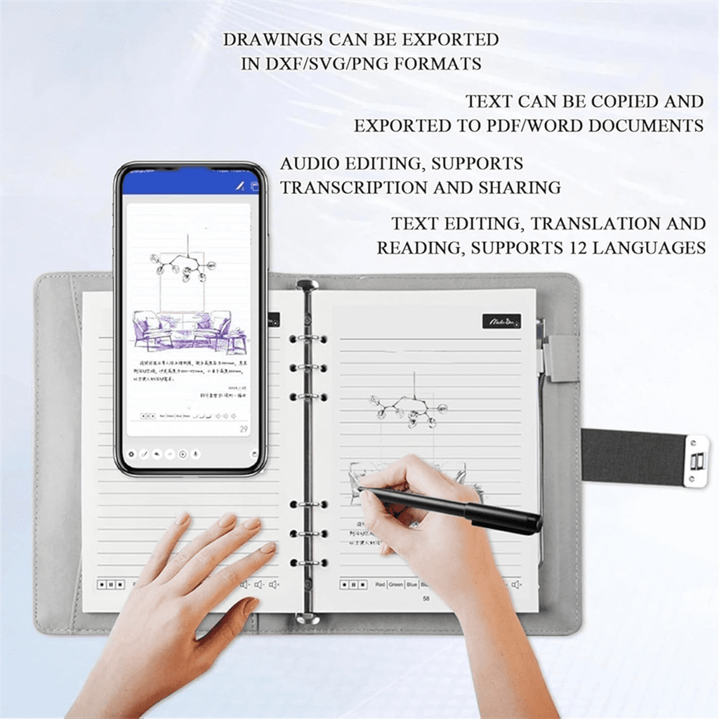 Digital Sketchbook Pro V2, Bluetooth 5.0 Smart Sync Pen & Digital Notebook, Writing & Note-Taking Tool D,1pcs x smart... - Image 3