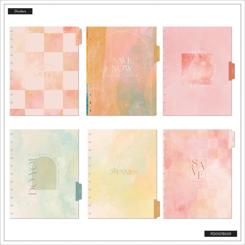Big 12 Month Disc Bound Dated Planner-Textured Canvas Budget Jan '26 - Dec '26 - Image 5
