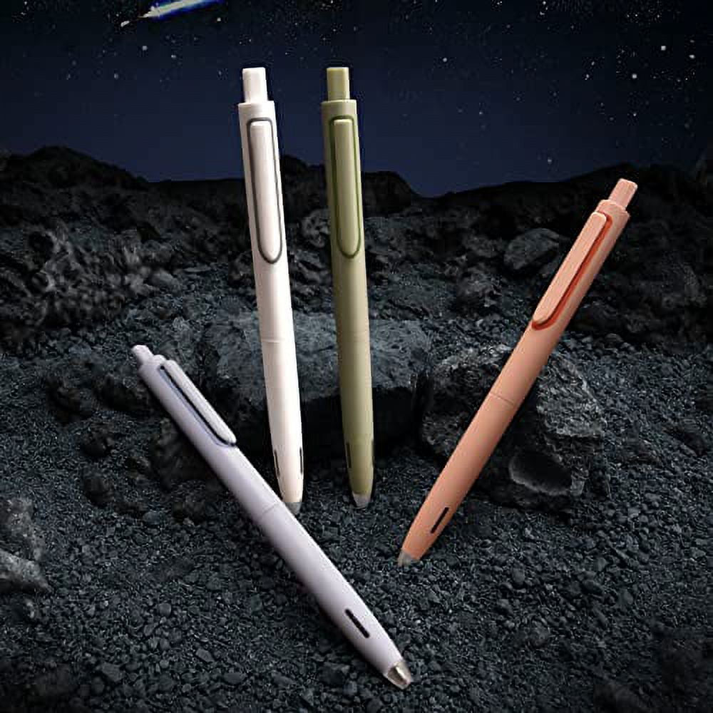 WRITECH Gel Pens Fine Point: 0.5mm No Smear & Smudge Black Ink Pen Click for Journaling Sketching Drawing Notetaking Retractable Extra Finep - Image 2