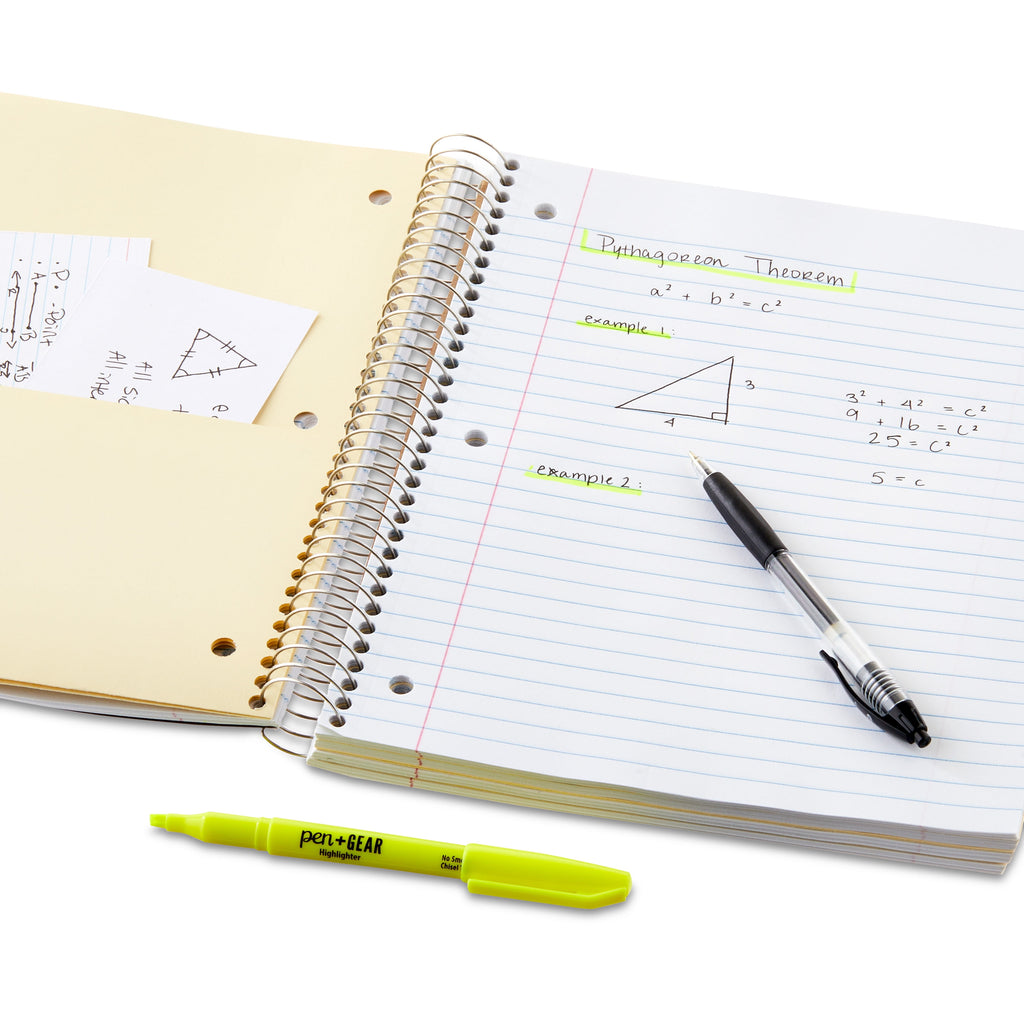 Wide Ruled 5-Subject Poly Notebook, Black, 8.5" x 10.5", 160 Sheets - Image 5