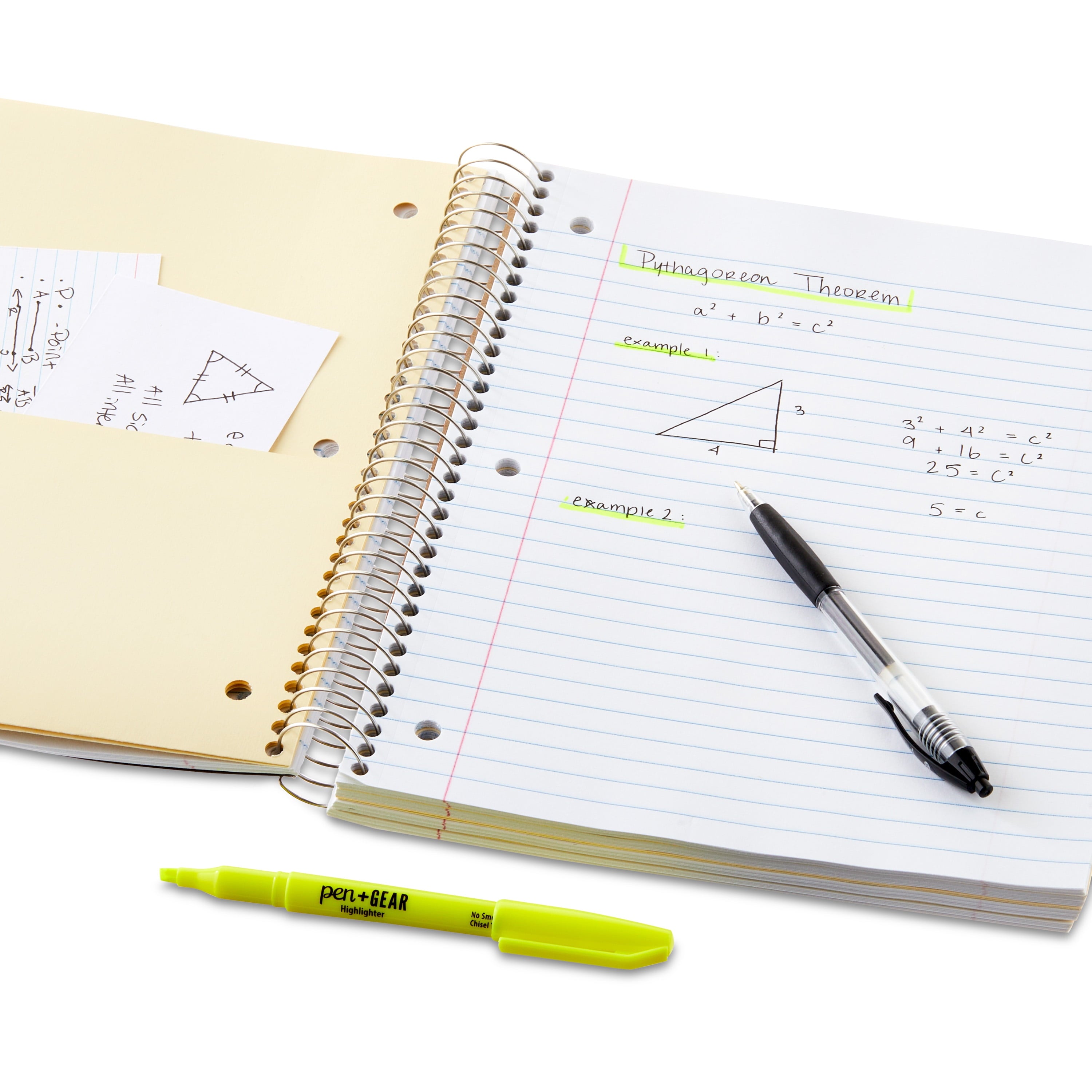 Wide Ruled 5-Subject Poly Notebook, Black, 8.5" x 10.5", 160 Sheets - Image 5