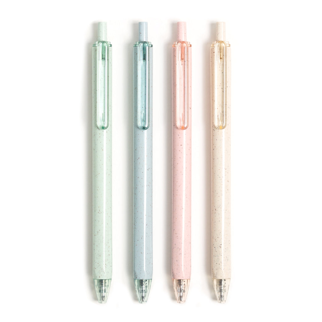 U Brands U-Eco Gel Pen, Black Ink, Pastel Speckle, 4 Count, 0.7mm - Image 3