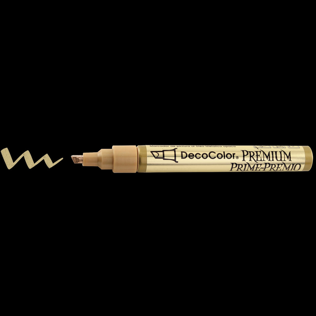 DecoColor Premium Gold Metallic Chisel Paint Marker, 1 Count - Image 3