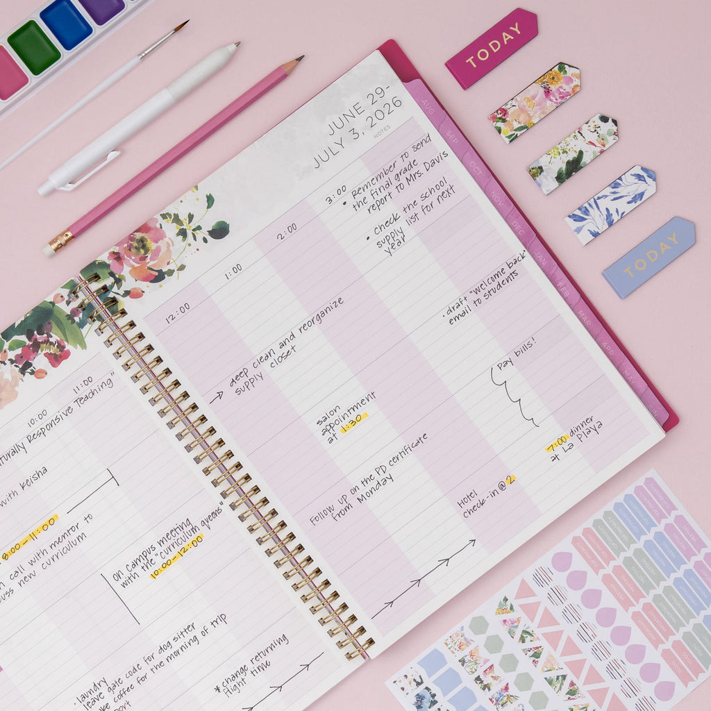 Blue Sky Kelly Ventura 2026-2027 Weekly and Monthly Academic Year Teacher Lesson Planner Calendar, July 2026 - June 2027, 8.5" x 11", Magnet - Image 2