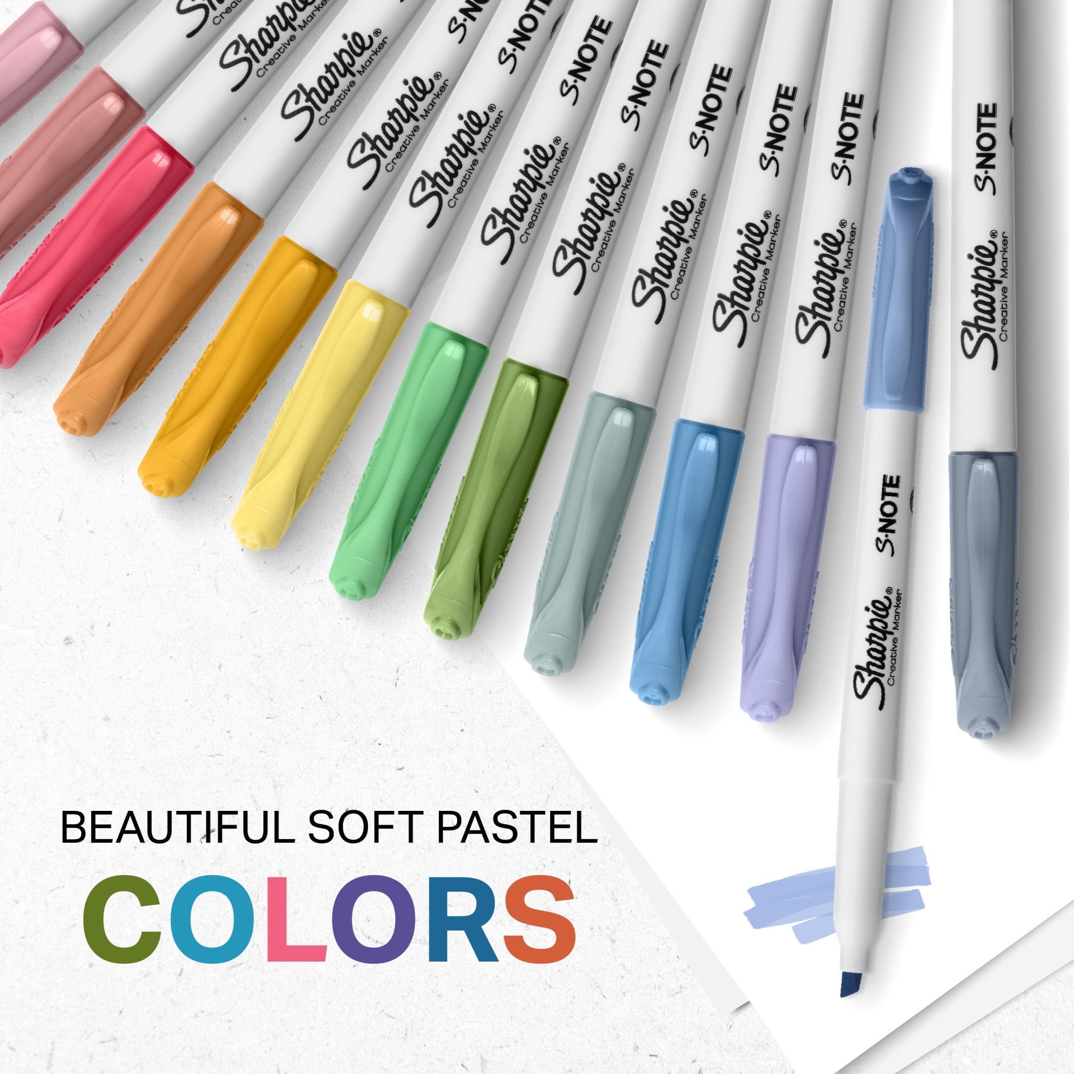 S-Note Creative Highlighter Markers, Assorted Colors, Chisel Tip, 36 Count - Image 5