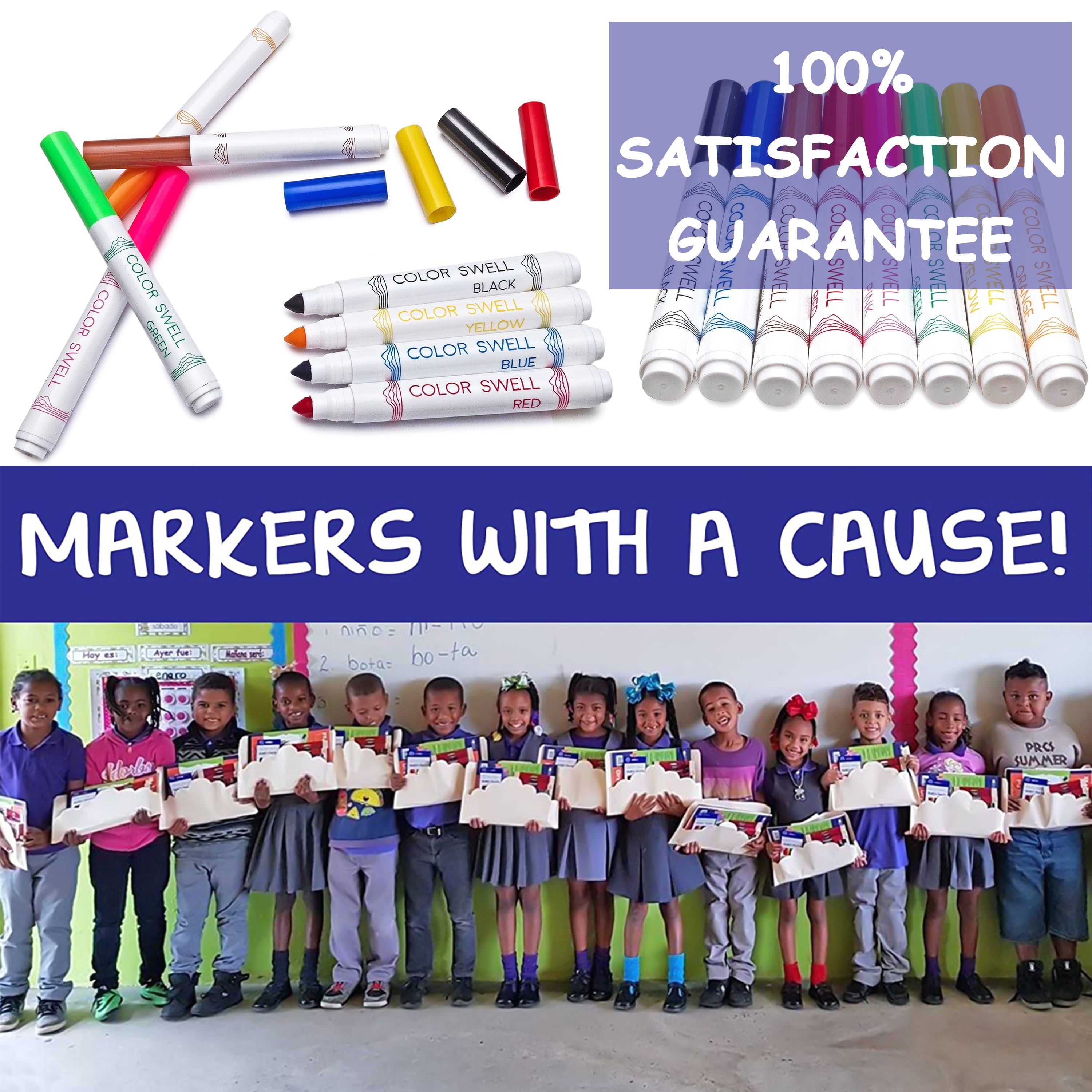 Washable Markers Bulk 4 Pack, 8 markers per pack, 32 total markers - Image 5