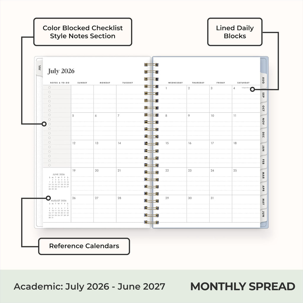 The Everygirl 2026-2027 Weekly and Monthly Academic Year Planner Calendar, July 2026 - June 2027, 5" x 8", Flexible C... - Image 4