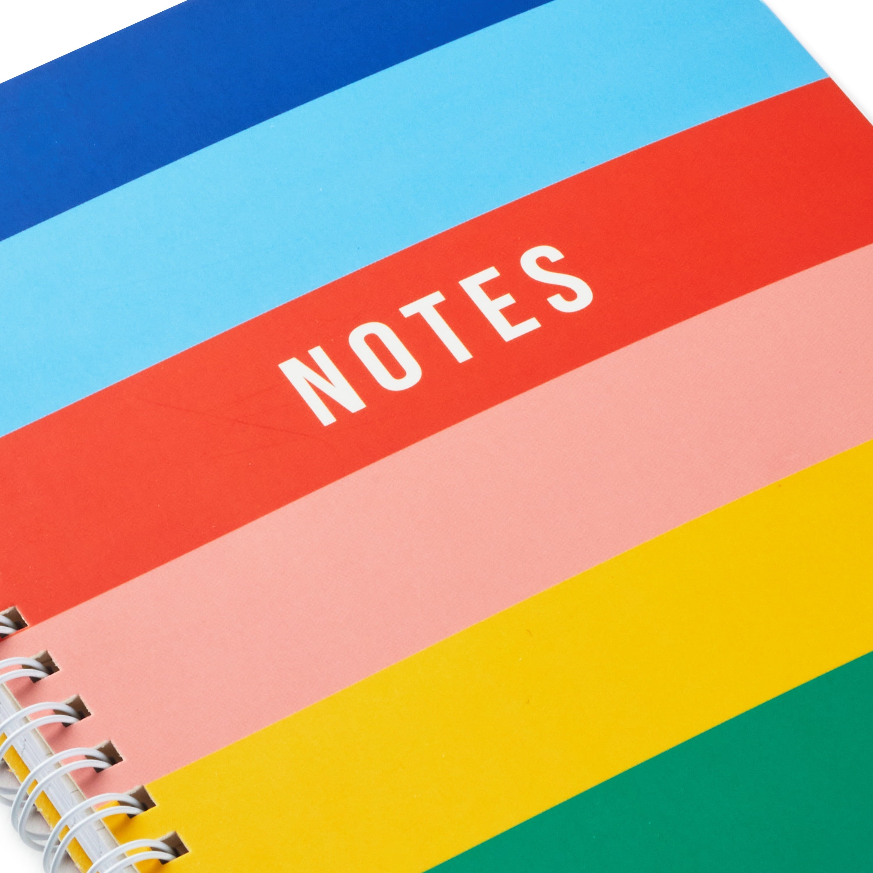 Hallmark Spiral Notebook, Wide Rainbow Stripe, 100 Pages - Image 5