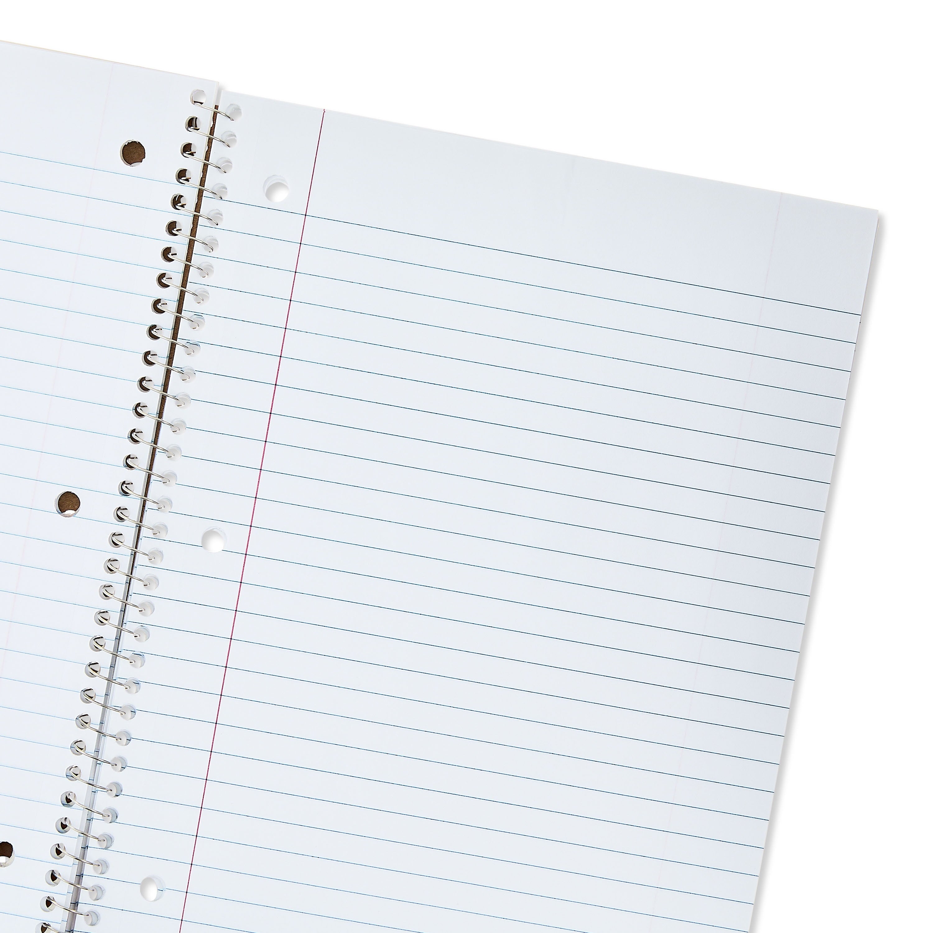 Pen+Gear Wide Rule 1 Subject Notebook, 8” x 10.5”, Red, 70 Sheets, New - Image 4