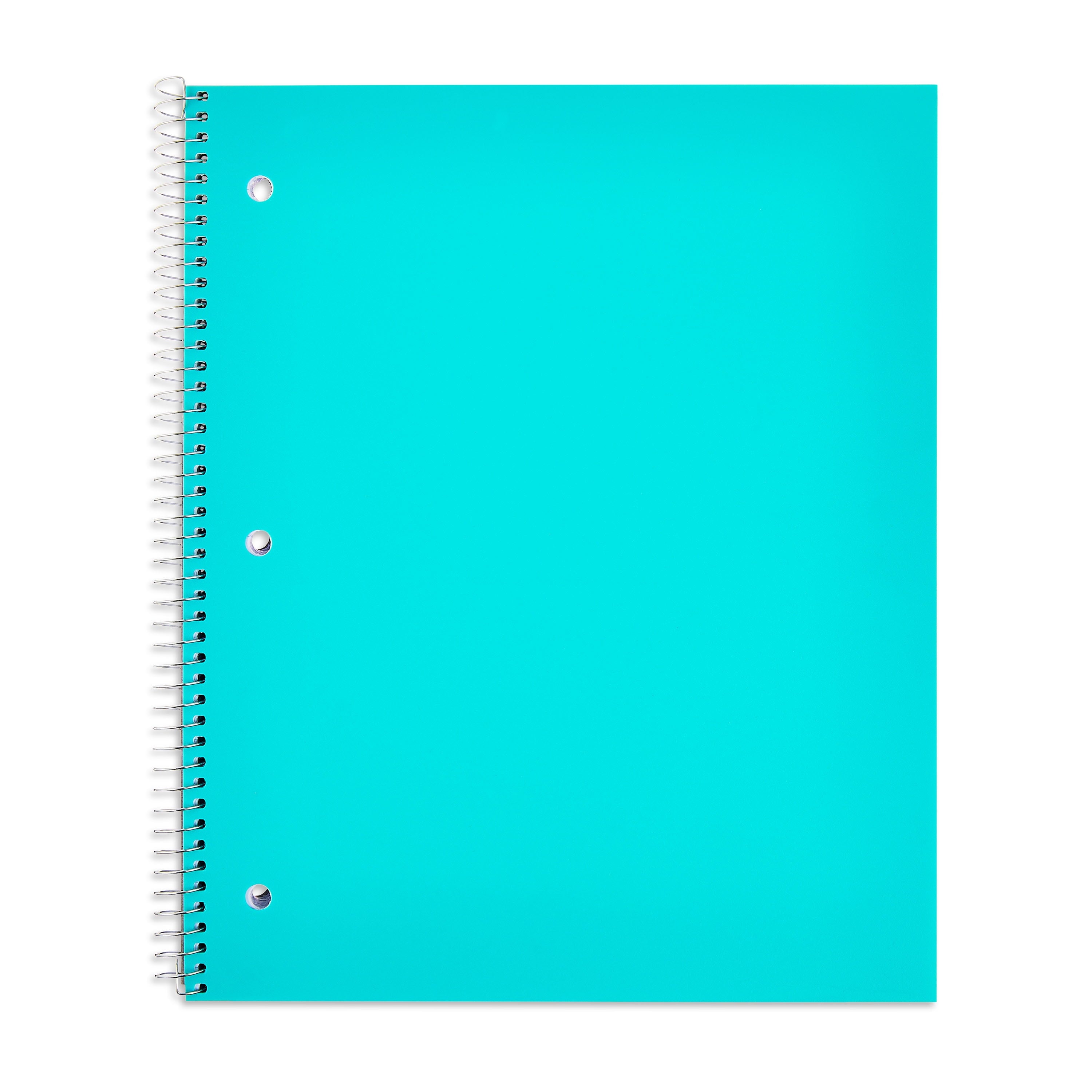 + Poly 1-Subject Notebook, Wide Ruled, 9" x 11", 100 Sheets, Teal - Image 5