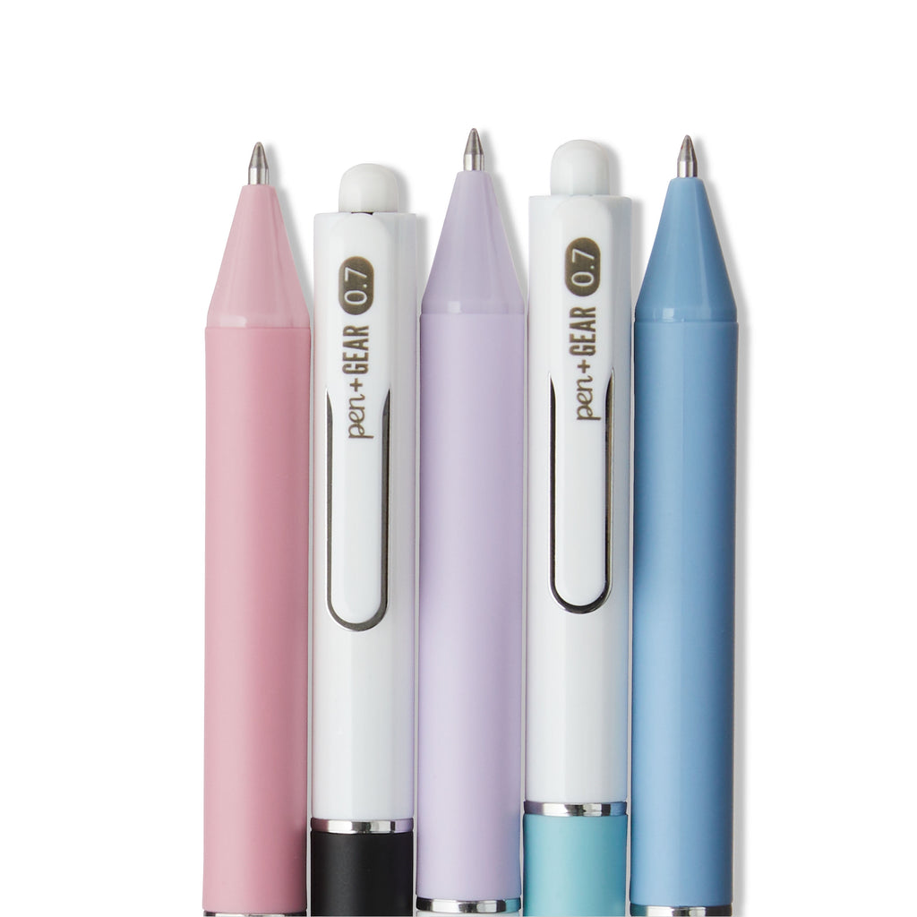 Pen+Gear Retractable Gel Pen, Medium Point, 0.7 mm, Assorted Colors, 8 Count - Image 4