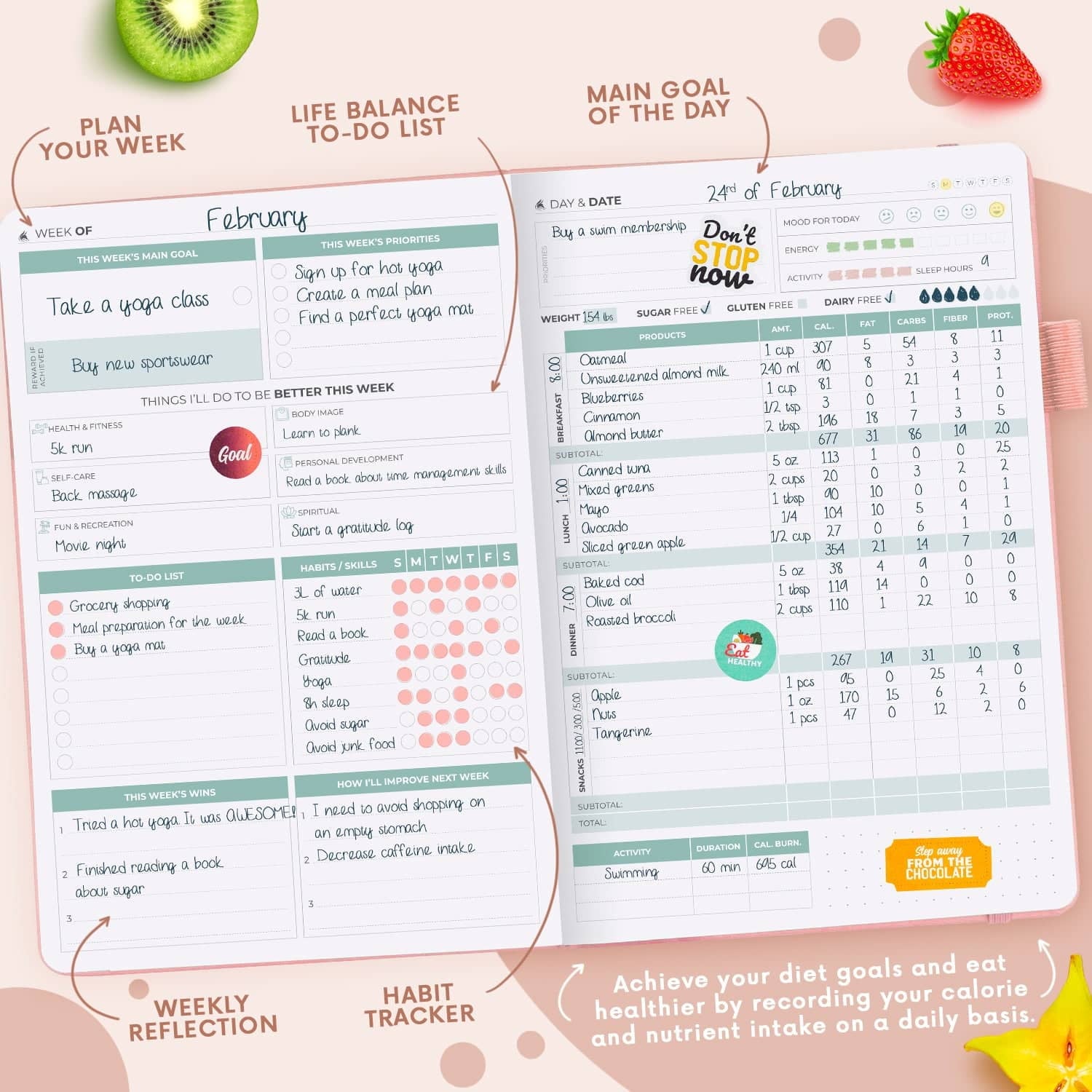 Wellness Planner - Rose Gold - Image 4
