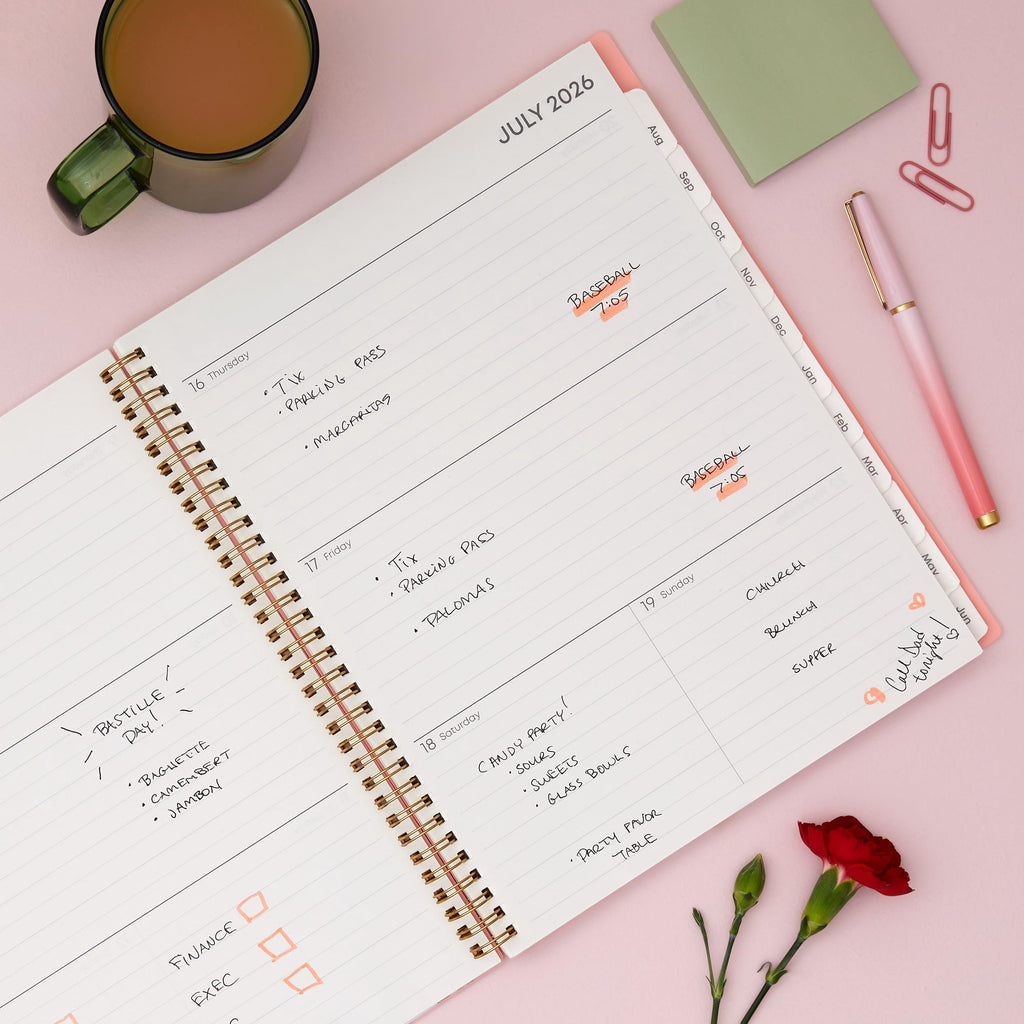 2026-2027 Weekly and Monthly Academic Year Planner Calendar, July 2026 - June 2027, 8.5" x 11", Flexible Cover With P... - Image 2