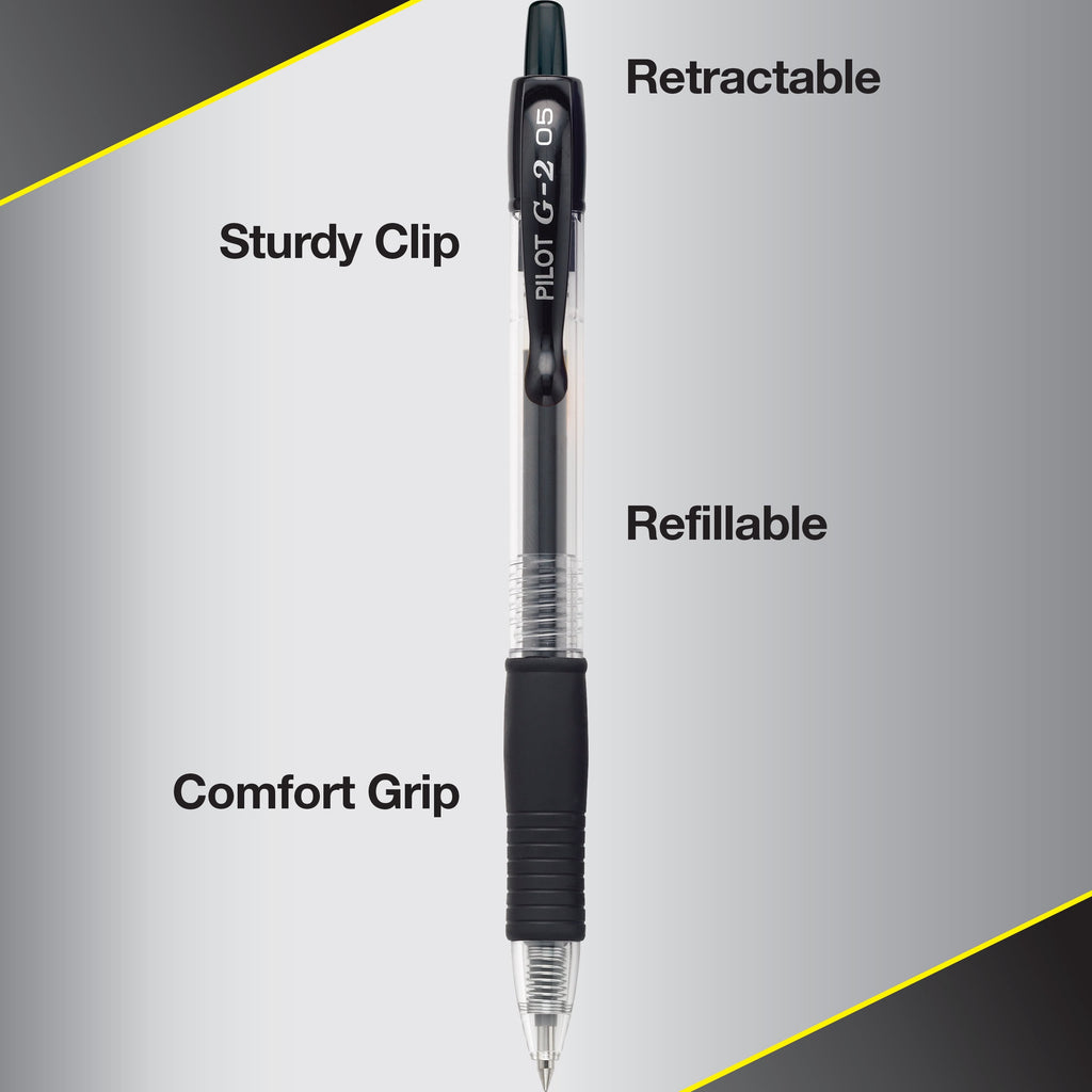 Retractable Gel Ink Pens, Extra Fine Point (0.5mm), Assorted, 10 Count - Image 2